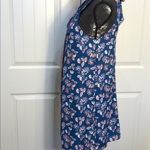 NWT Halter Blue peacock Dress Francescas Small - Picture 4 of 8